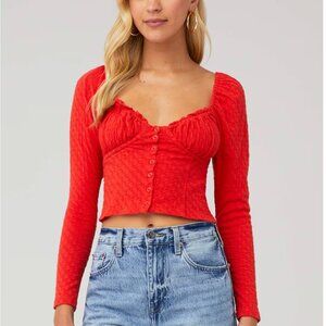 Free People Ladybug Long-Sleeve top- XS